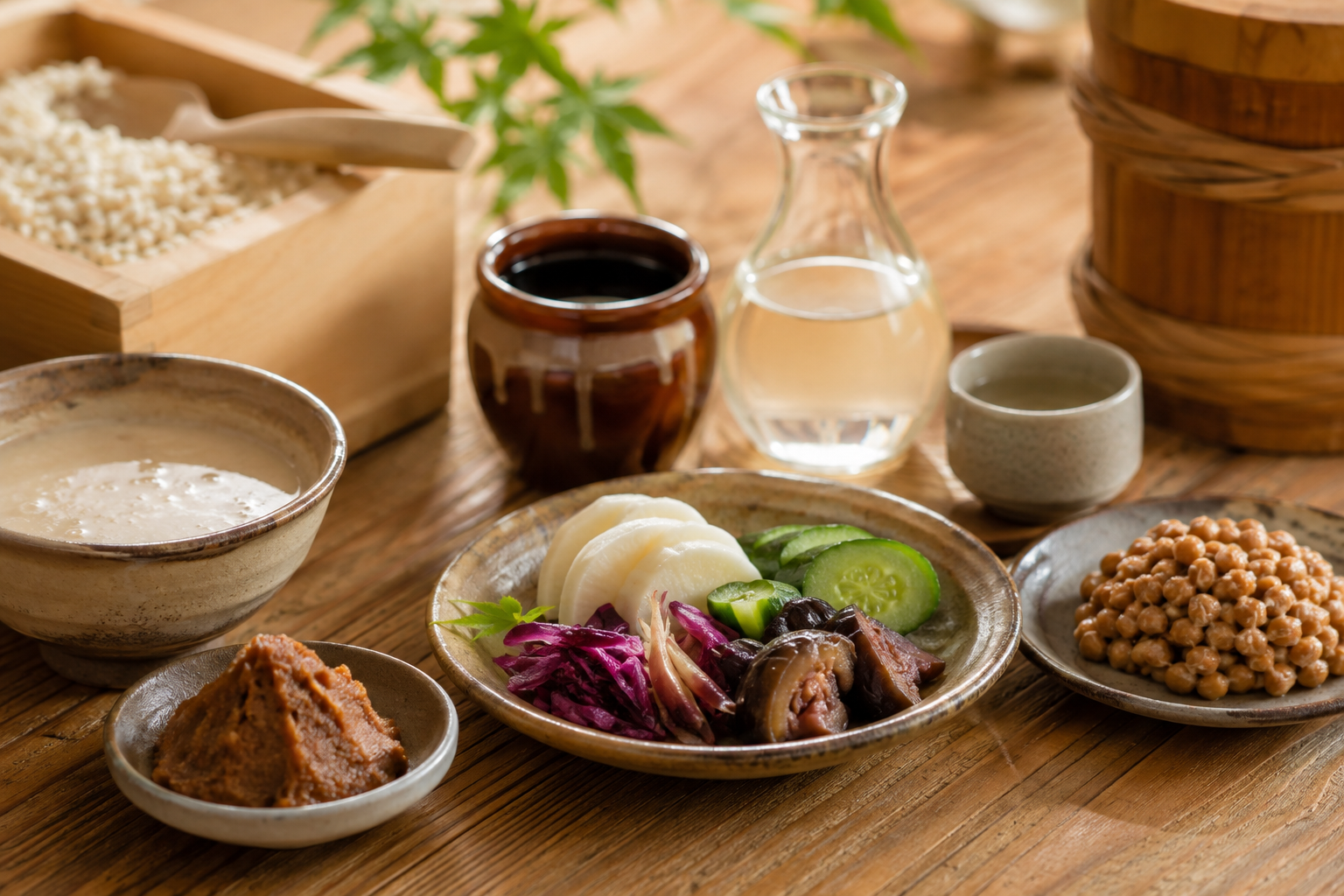 漬物や味噌など日本の発酵食品